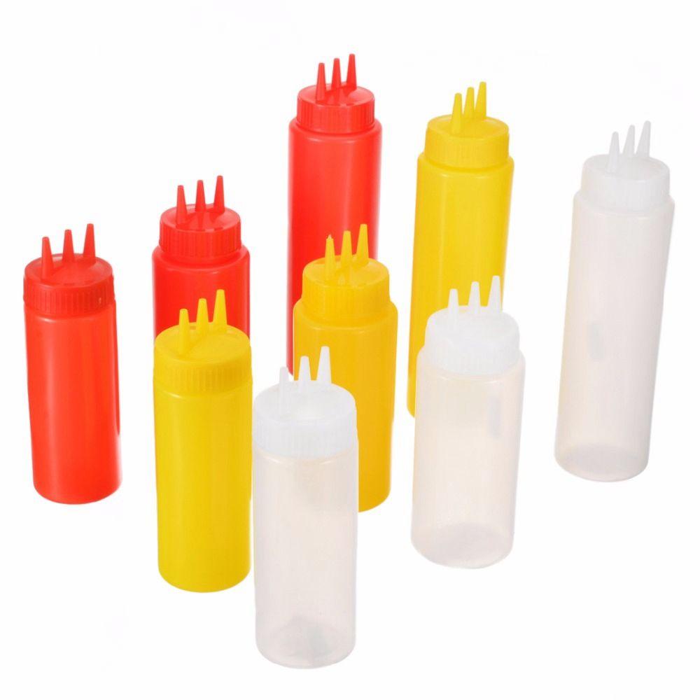 Lọ Đựng Sốt Dạng Bóp 3 Lỗ Thân Thiện Với Môi Trường Cho Nhà Bếp