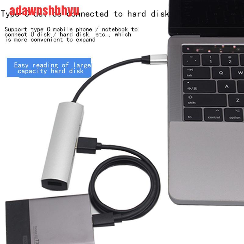 Hub chia 1 cổng Type-C USB 3.0 sang 4 sạc nguồn 3.1