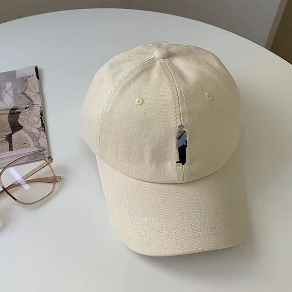 Nón Lưỡi Trai Màu Be Phong Cách Hàn Quốc