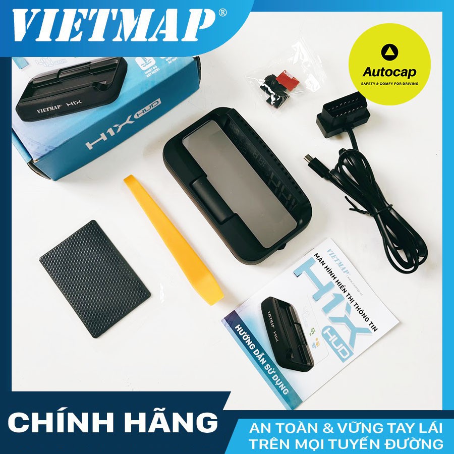 VIETMAP HUD H1X - Màn Hình Hiển Thị Thông Tin Xe Hơi