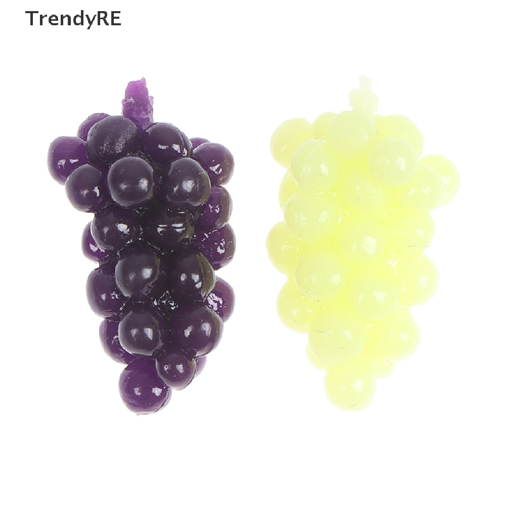 Set 4 Chùm Nho Mini Trang Trí Nhà Búp Bê Tỉ Lệ 1 / 12