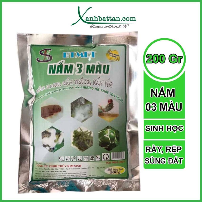 Nấm 3 Màu Thủy Kinh Sinh Gói 200 Gram