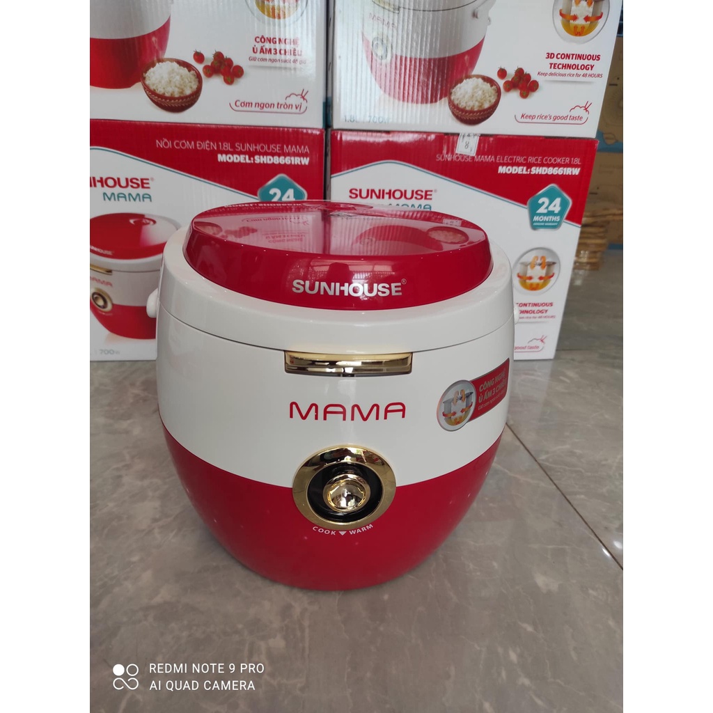 Nồi cơm điện Sunhouse Mama 1.8 lít SHD 8661