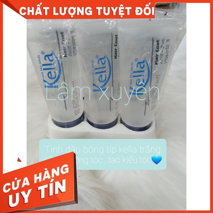 Tinh Dầu dưỡng bóng TUÝP Kella 75ml nắp xanh đen 😍 FREESHIP 😍 cải thiện khô xơ, chẻ ngọn, giữ nếp tóc, bóng mượt ,óng ả.