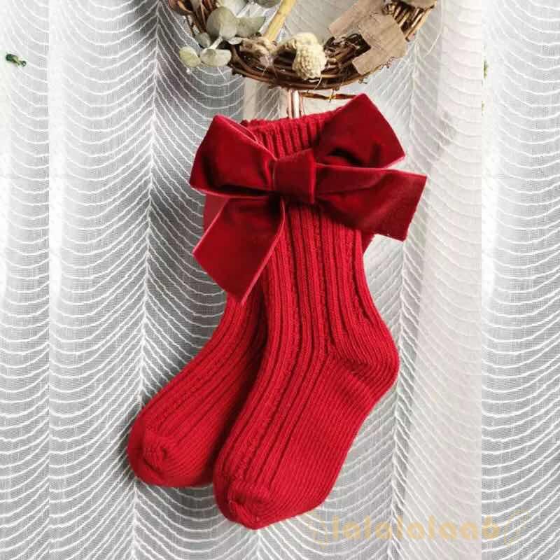 Vớ cotton màu trơn mềm mại đáng yêu dành cho bé gái