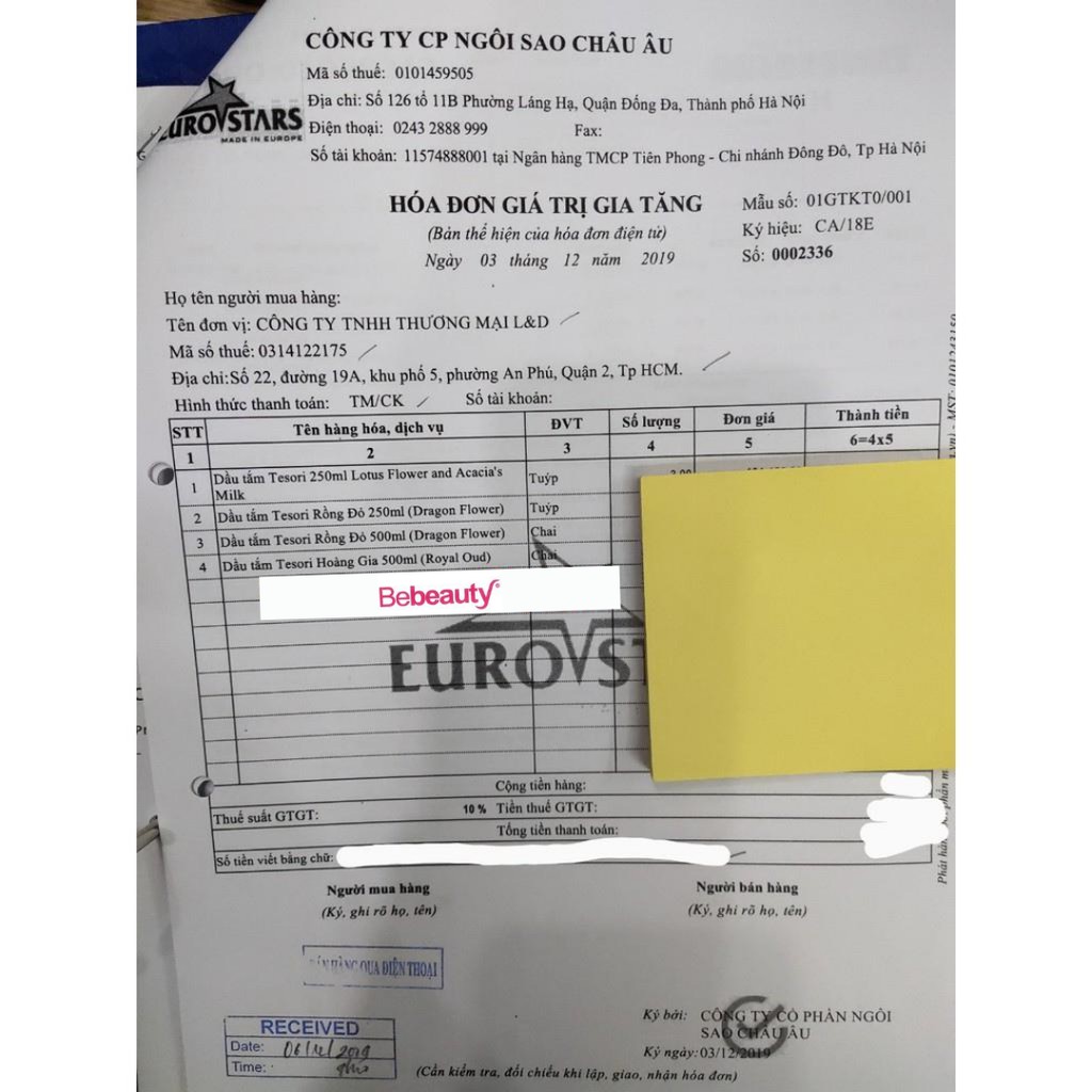 Sữa tắm nước hoa Tesori d'Oriente 500ml | BigBuy360 - bigbuy360.vn