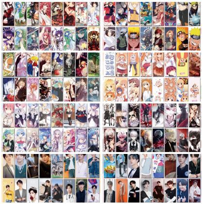 [Sale -Bộ 8 chiếc] Bookmark giấy manga anime Ma đạo tổ sư Kimetsu no Yaiba Hắc quản gia Date a live kẹp sách dấu trang