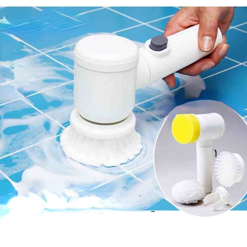Máy Cọ Rửa Điện Đa Năng Sạc USB, bàn chải Vệ Sinh Bếp, Bồn Rửa Mặt,Đánh Giày, đánh bóng với Cọ Vệ Sinh Nhà Bếp/Phòng Tắm