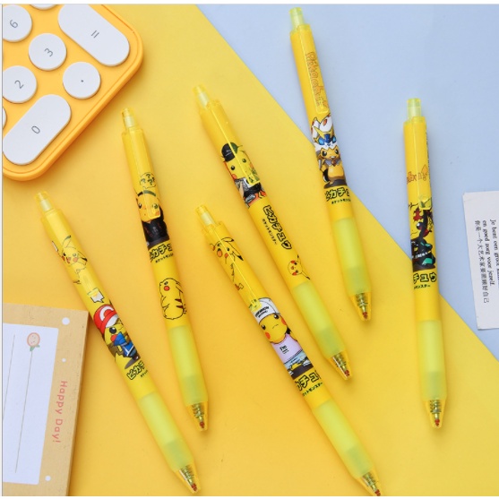 Bút bi bấm chuột vàng BBB27 viết cute dễ thương