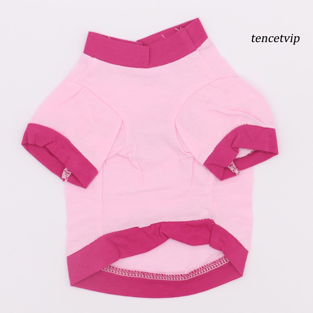 Áo Thun Cotton Tay Ngắn In Chữ Và Cây Dù Dễ Thương Cho Thú Cưng
