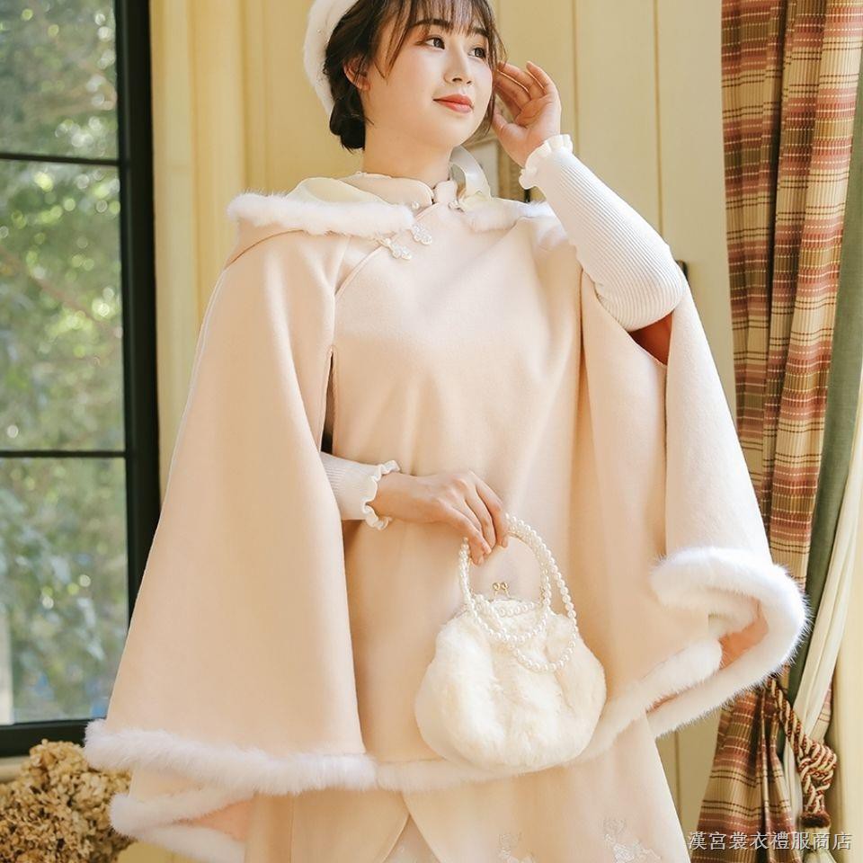 Áo choàng hóa trang cổ điển✉✁☇Áo choàng hán phục cách tân có mũ trùm cỡ lớn 300 Jin hợp mùa thu đông | BigBuy360 - bigbuy360.vn