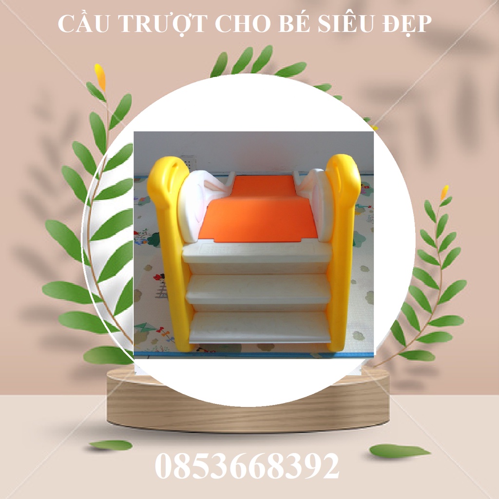 Cầu trượt cho bé siêu đẹp kích thước 125*32*66cm mẫu chim vàng anh