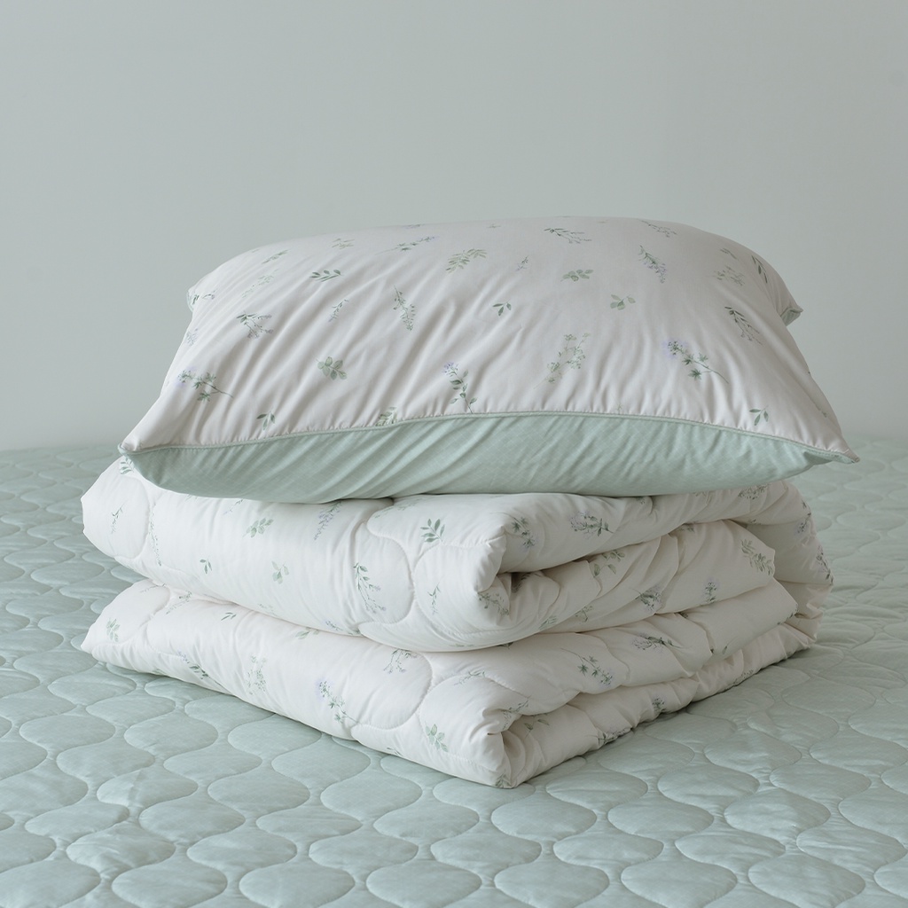 Chăn Chần Bông ARIZE On Cloud Sylvia Green Vải Ultra Microfiber Chống Bụi