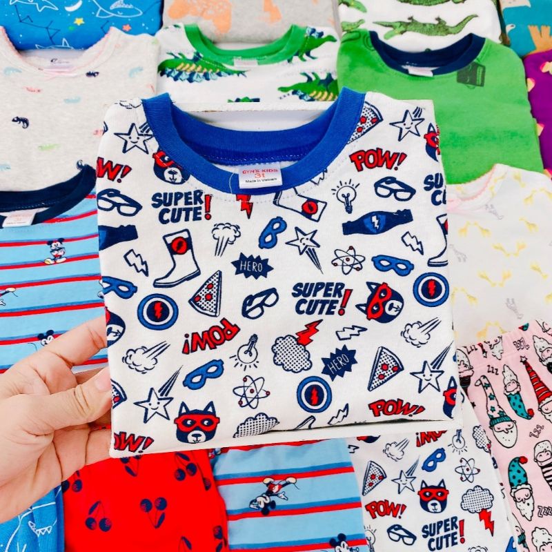 (10-20kg) Bộ dài tay bé trai bé gái Gymboree cotton bozip xuất dư