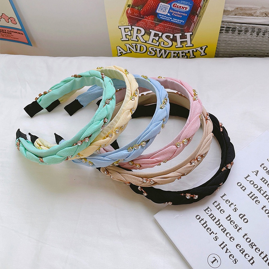 Băng Đô Cài Tóc Đính Đá Lấp Lánh Phong Cách Hàn Quốc