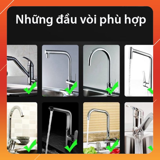 Vòi Nối Tăng Áp 200% Kèm Dây Nối Dài Mẫu Mới