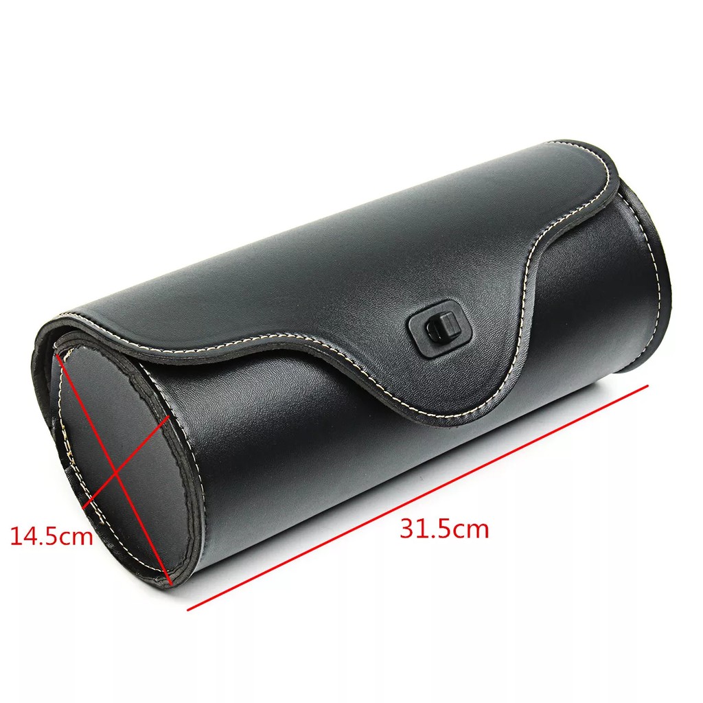 【】 】 (Phổ Thông) Túi Da PU Chất Lượng Cao Đựng Yên Xe Máy Tuần Tra Túi Đựng Dụng Cụ Túi Cuộn Bên Túi Hành Lý Mô Tô
