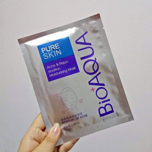 Lẻ 01 Miếng giảm Mụn Đỏ Mask Pure Skin Bioaqua