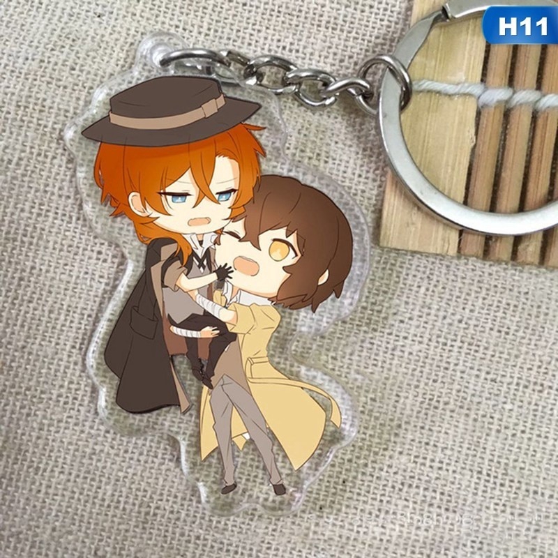 Tmdbyx  Móc khóa acrylic họa tiết anime Bungou Stray dễ thương
