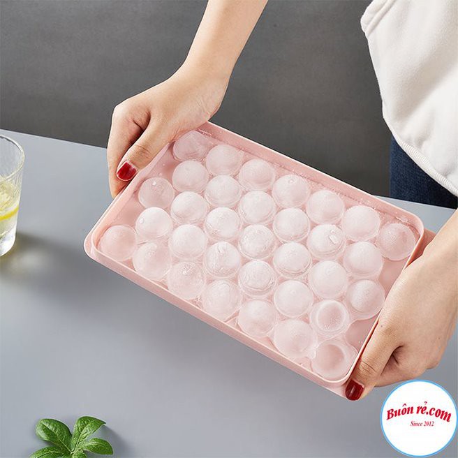 Khay đá thạch bi tròn 33 viên – Khuôn thạch hoa quả đẹp mắt Buôn Rẻ 01349