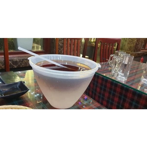 Bộ bát ướp riệu lạnh kèm gáo múc có vạch chia tiện dụng