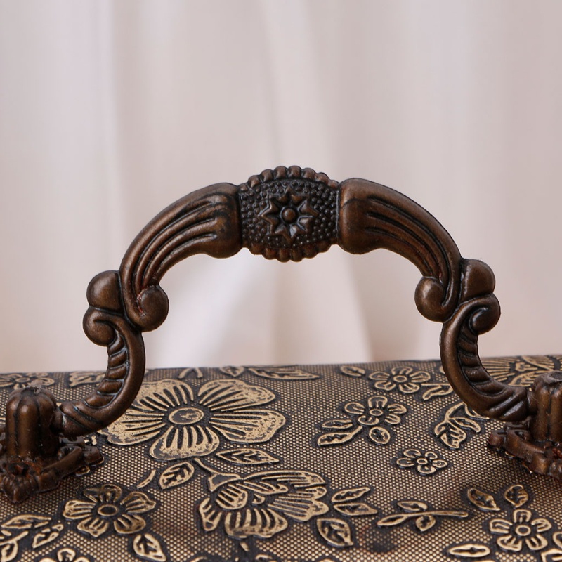 Hộp đựng trang sức có khóa cài bằng gỗ handmade phong cách vintage nhỏ gọn