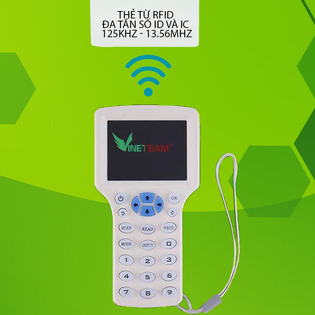 Máy ghi / Thiết Bị Đọc Thẻ Id / Ic 9 Tần Số Đa Năng Cao Cấp