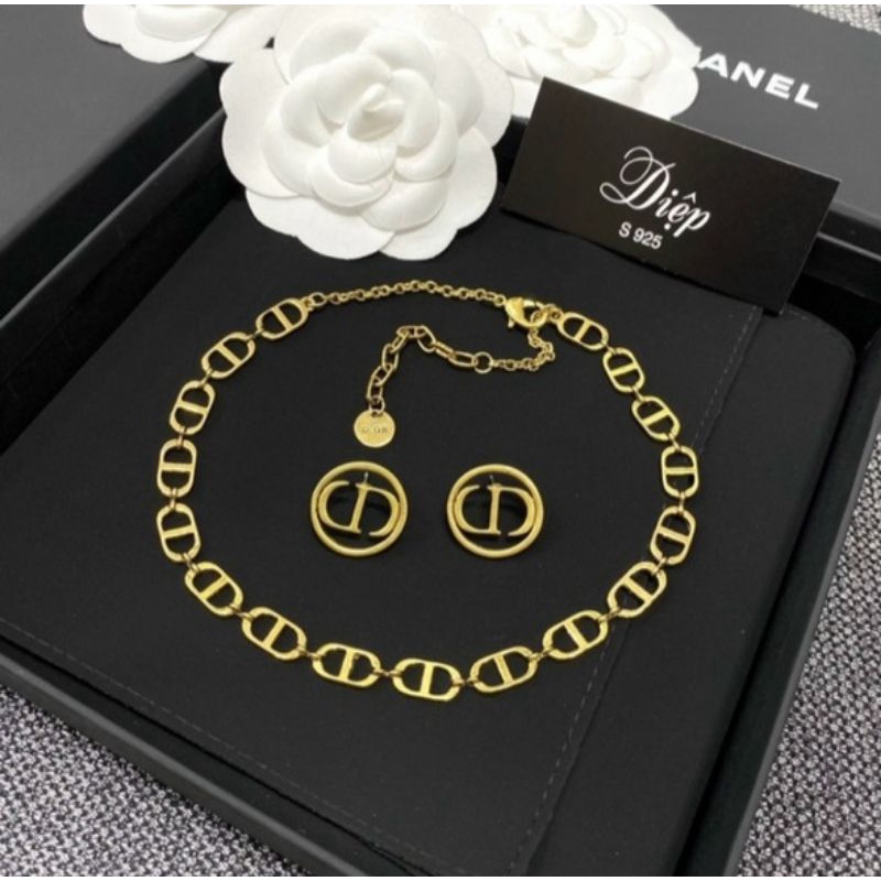 SET VÒNG CỔ & BÔNG TAI CD TRƠN
