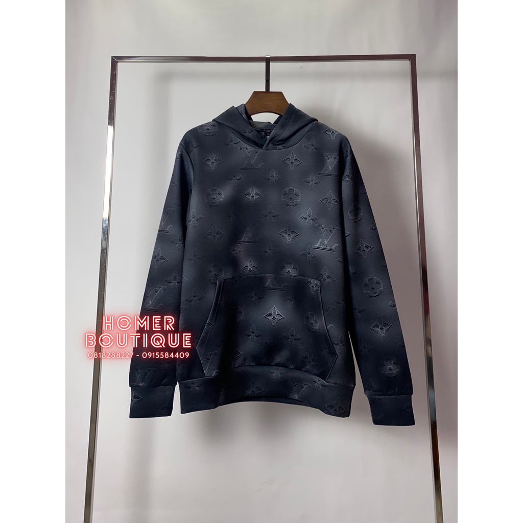 Áo Hoodie hoạ tiết in 3d rất bắt mắt chất liệu 100% Polyester Louis Vuitton Black Monogram '2054'