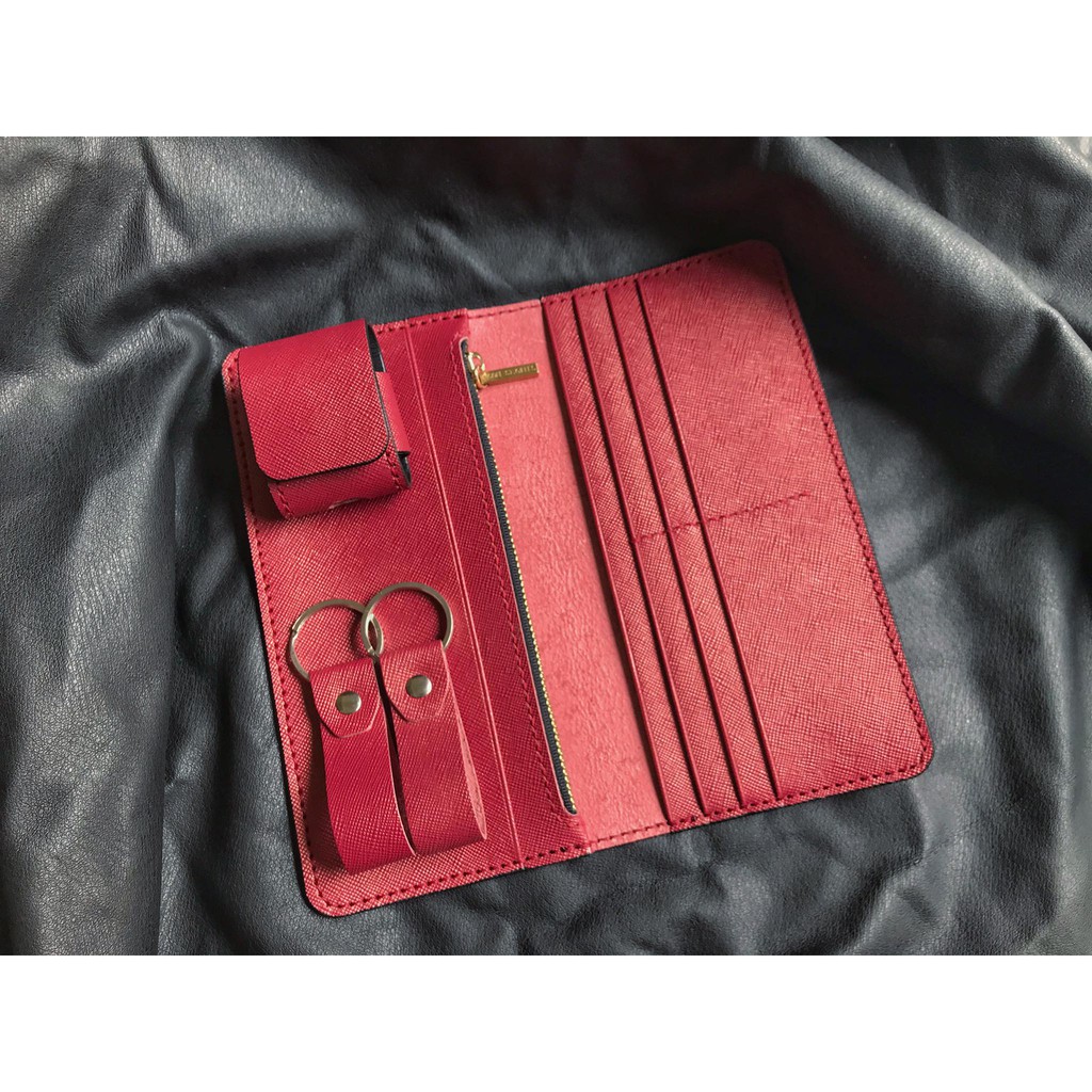 Ví dài kèm ngăn zipper - Ví da handmade cao cấp