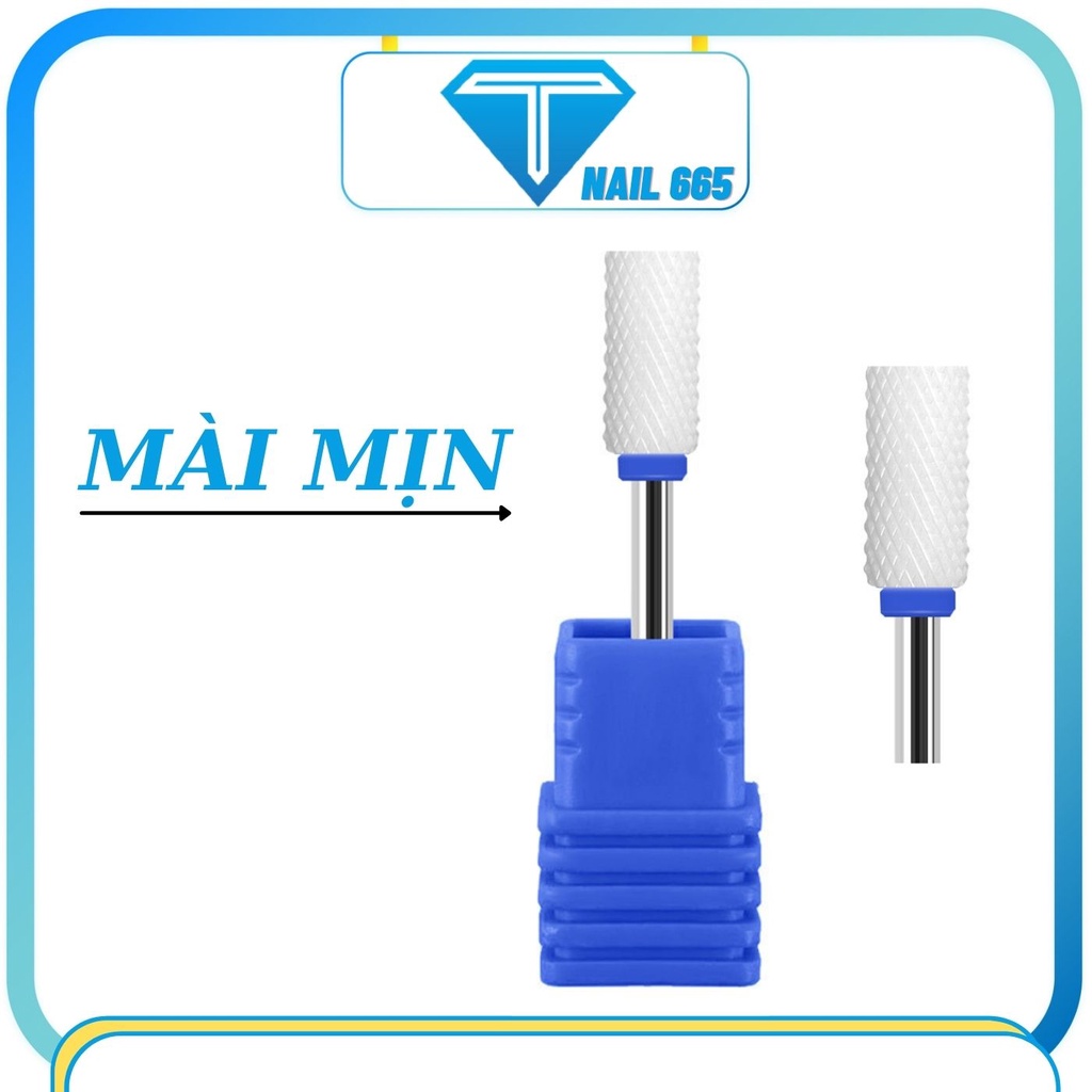 Đầu mài móng tay gel nail , Đầu mài sứ phá gel bột mịn khóe da móng tay