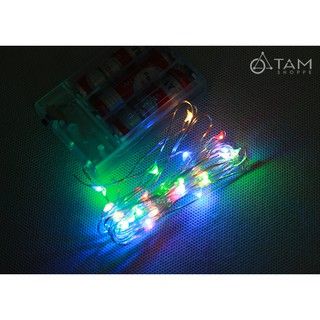 [LOẠI 1 - PIN] Dây đèn Led sợi đồng nhiều màu dùng Pin tiểu