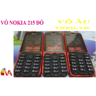 VỎ NOKIA 215 MÀU ĐỎ ZIN
