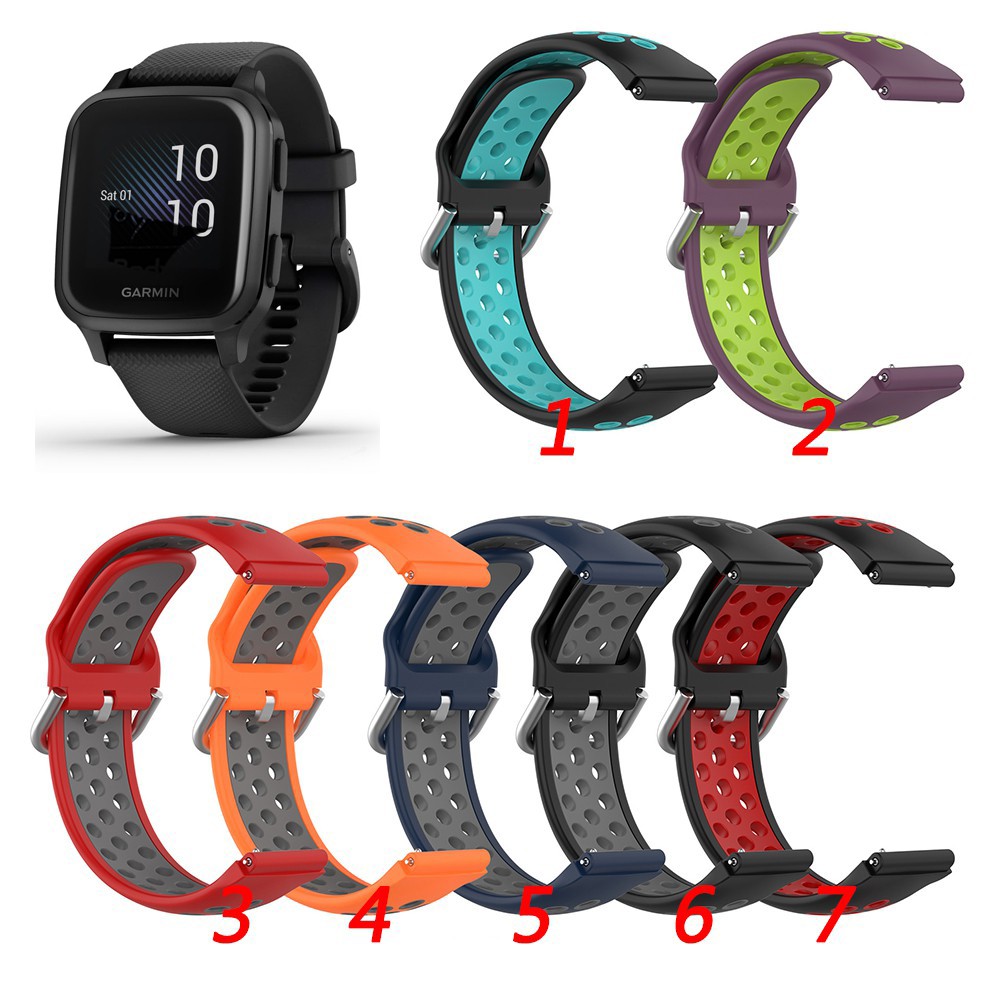 Dây Đồng Hồ Đeo Tay Silicon Cao Cấp Thay Thế Cho Garmin Venu Sq Garmin Venu SQ smartwatch Silicone strap