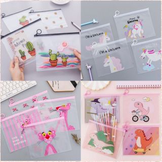 Combo 100 Túi Zip Lụa Đựng Bút/ Mĩ Phẩm