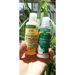 Combo gội - xả gừng dừa hữu cơ