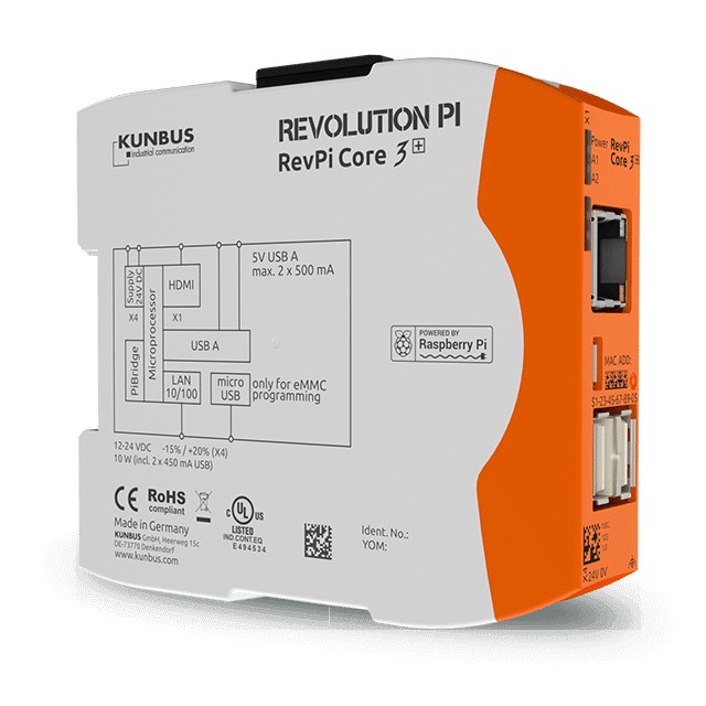 Revpi Core 3+ - Máy tính công nghiệp Revolution Pi trên nền tảng Raspberry Pi