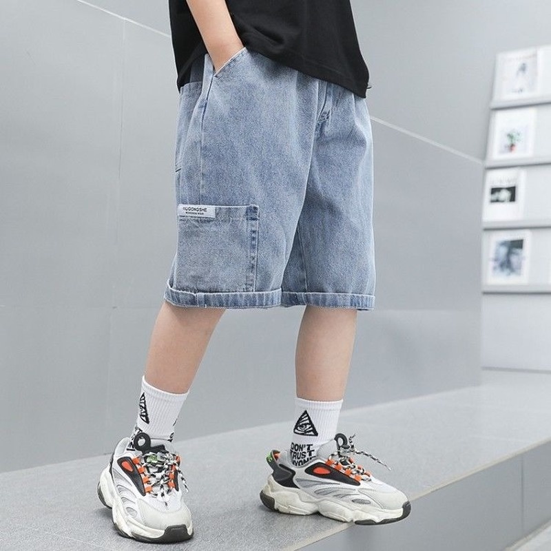 Quần short denim thời trang mùa hè cho bé trai