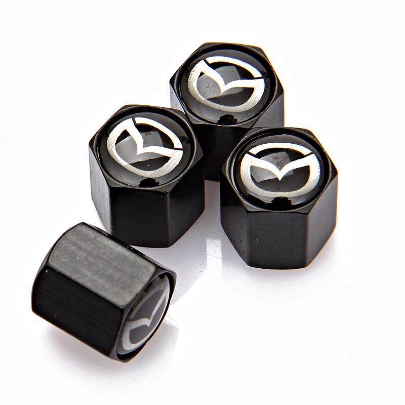 Bộ 4 Nắp Van Bánh Xe Hơi Bằng Thép Không Gỉ Cho Mazda 2 3 5 6 CX5 CX7 CX9 Atenza Axela Protege