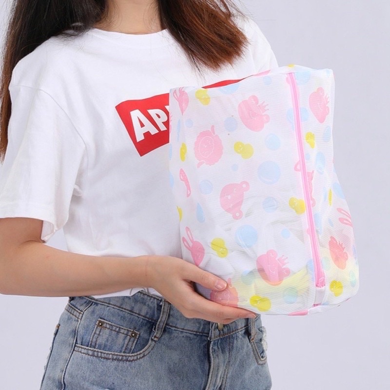 Túi Giặt Đồ Máy Giặt Hình Hoa Set 5 Chiếc,Túi Lưới Giặt Quần Áo Đồ Lót Tiện Lợi