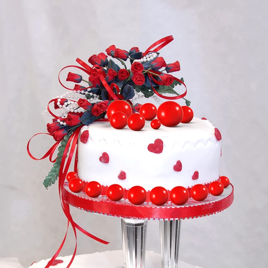 Set 10 Que Cắm Trang Trí Bánh Kem Hình Ngọc Trai Xinh Xắn