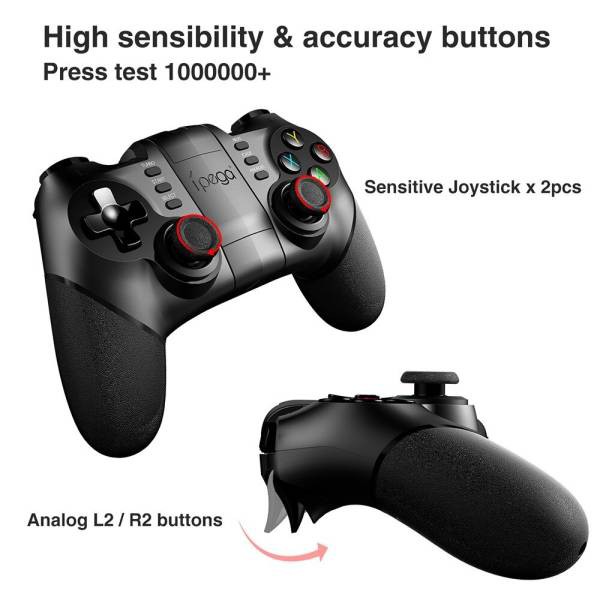 Tay cầm chơi game IPEGA PG - 9156 Gamepad có 2.4GHz USB Receiver - Đen