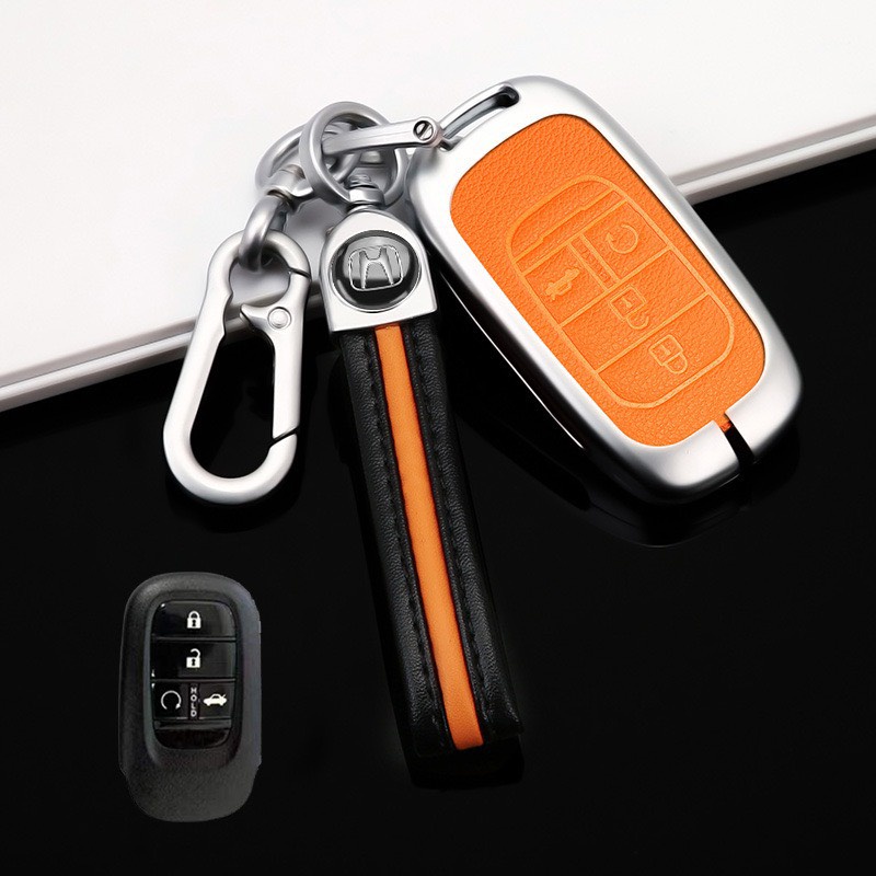 Ốp Bảo Vệ Chìa Khóa Xe Honda Civic, City, CRV, HRV, Brio, Accord Hợp Kim Kẽm Cao Cấp, Sang trọng