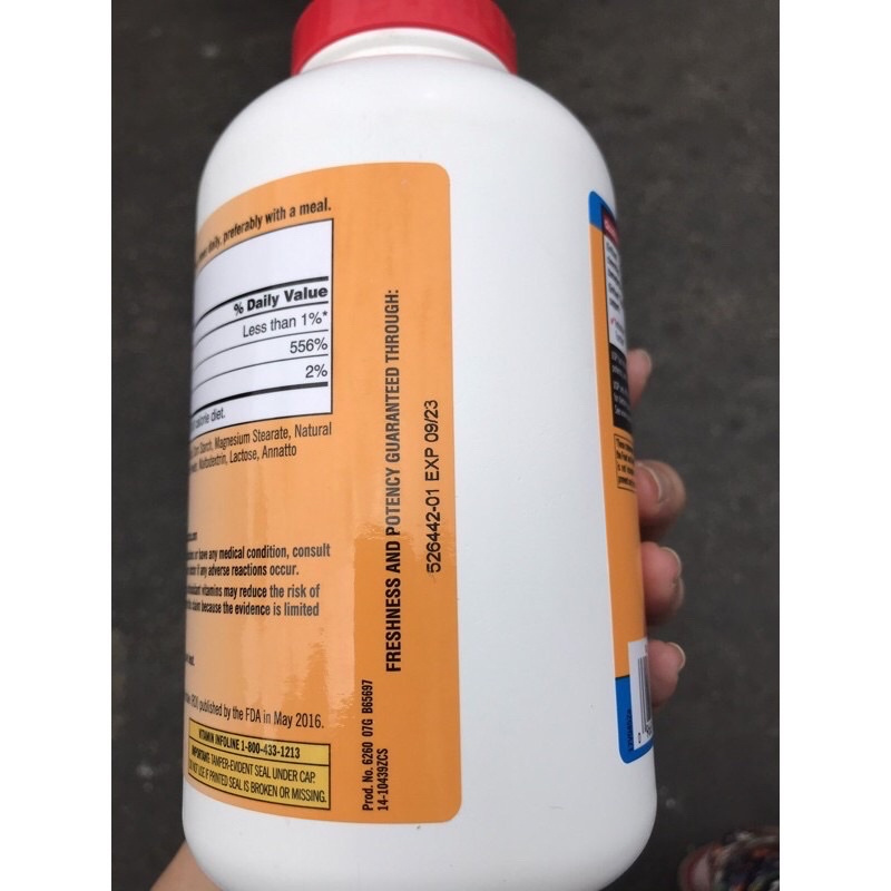 Viên Ngậm KIRKLAND Signature VITAMIN C 500 mg CHEWABLE hộp 500 viên