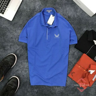 Áo Thun Nam Tay Ngắn Polo Có Cổ AT05, In Logo Đại Bàng, Form Body