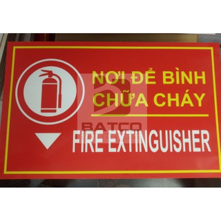 Biển chỉ dẫn nơi để bình chữa cháy