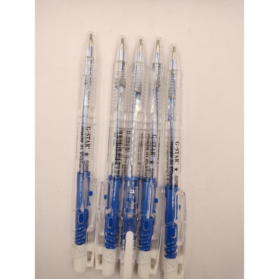 COMBO 5 CÂY BÚT BI SIPPRI THÁI LAN XANH