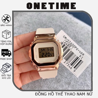 Đồng hồ nam nữ thể thao S5600 OneTime vỏ thép dây cao su sang trọng