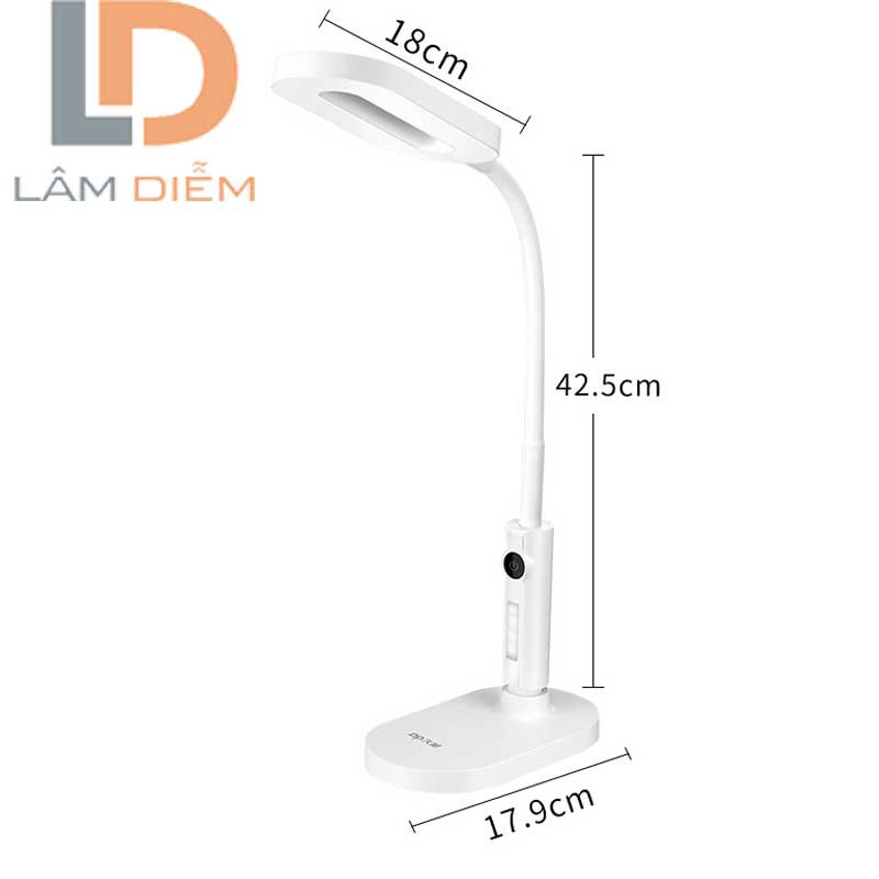 ĐÈN BÀN HỌC BÀN LÀM VIỆC 42 LED CÔNG TẮC CẢM ỨNG 2 CHẾ ĐỘ SÁNG  DP 6048