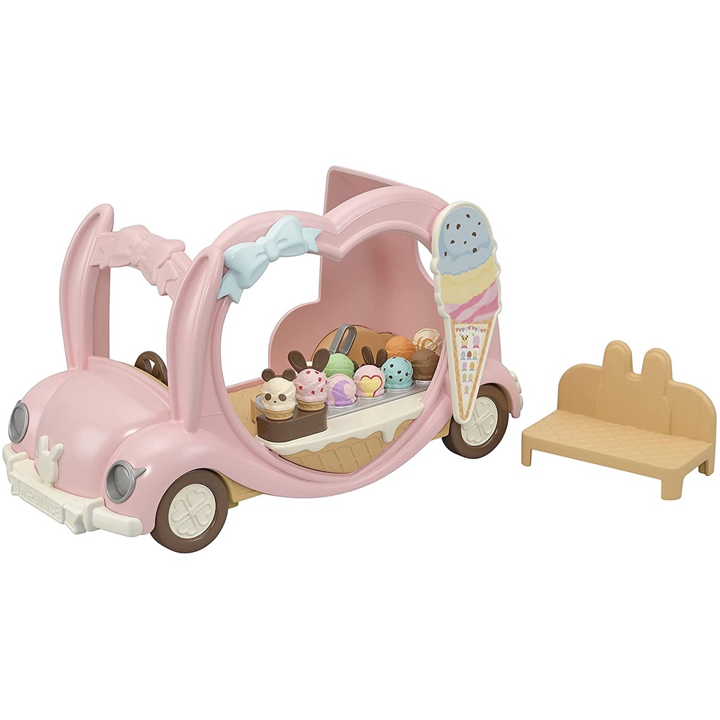 Sylvanian Families Xe Bán Kem Vui Vẻ Happy Ice Cream Wagon